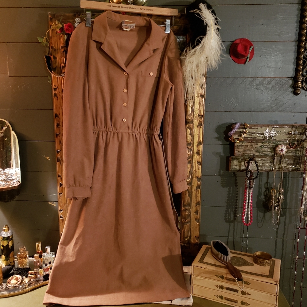 Vintage suede dress